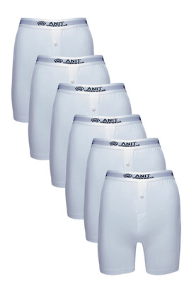 Anıt 1114 Likralı  Uzun Paça 6'Lıboxer Beyaz 