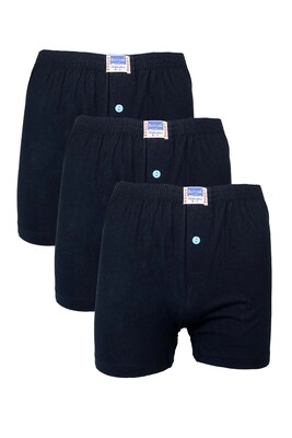 Berrak 1099 3'Lü  Erkek Boxer Lacivert 