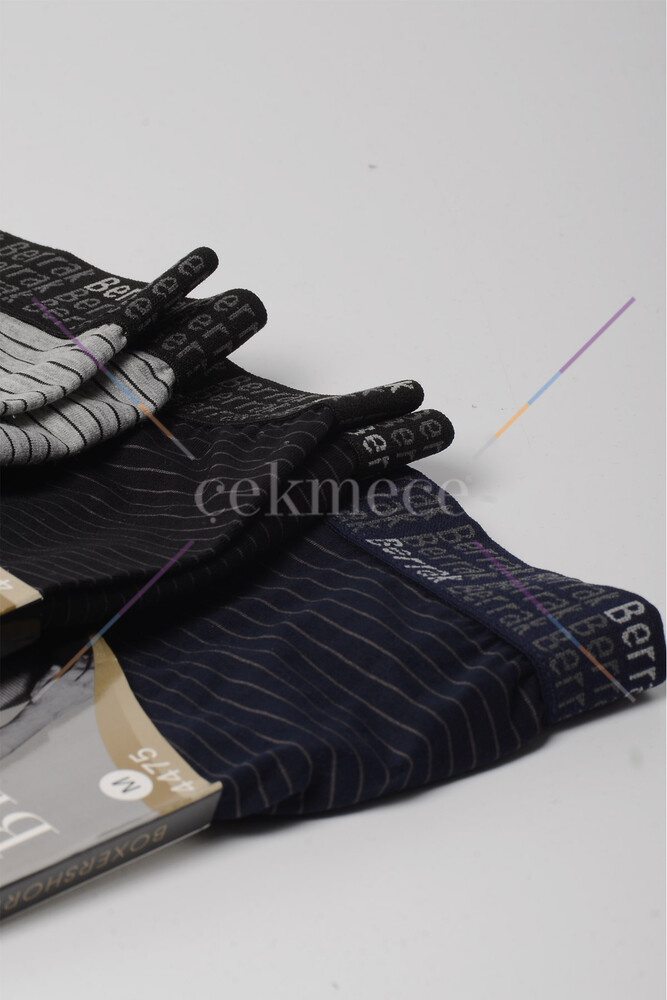 Berrak 4475 3'Lü  Boxer Gri - 3