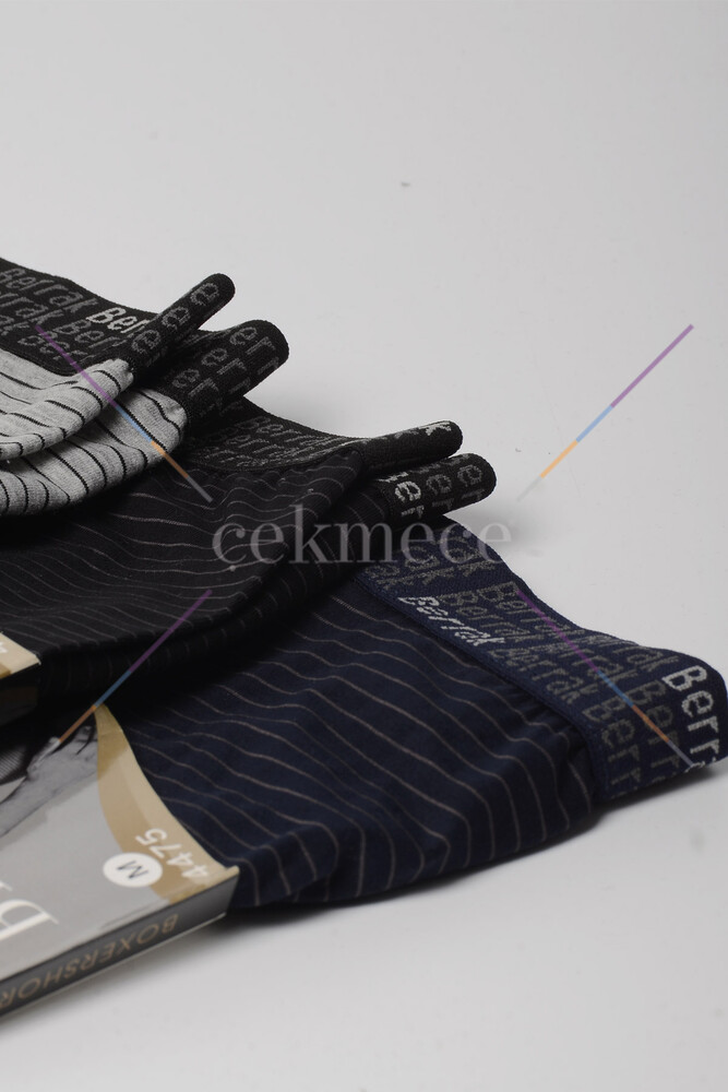 Berrak 4475 3'Lü  Boxer Siyah - 3