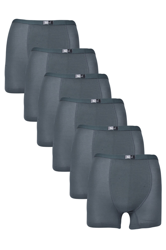 Berrak 4488 6'Lı  Erkek Boxer Füme - 1