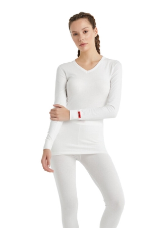 Blackspade Unisex Termal Tişört 2. Seviye 1257 Kar Beyaz - 4