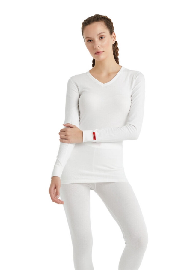Blackspade Unisex Termal Tişört 2. Seviye 1257 Kar Beyaz - 4
