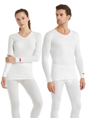 Blackspade Unisex Termal Tişört 2. Seviye 1257 Kar Beyaz