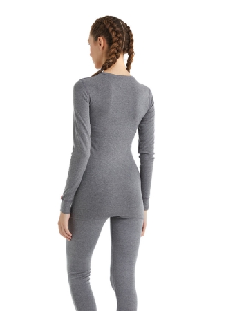Blackspade Unisex Termal Tişört 2. Seviye 1257 - Üst Gri Melanj - 3