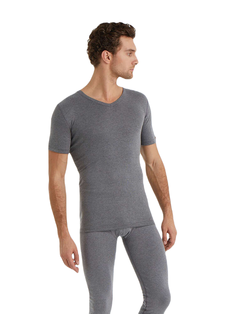 Blackspade Unisex Termal Tişört 2. Seviye 1263 Gri Melanj - 2