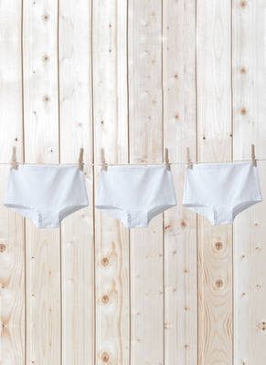 Blackspade Kız Çocuk Boxer 3'lü Paket 1295 - Beyaz - 2