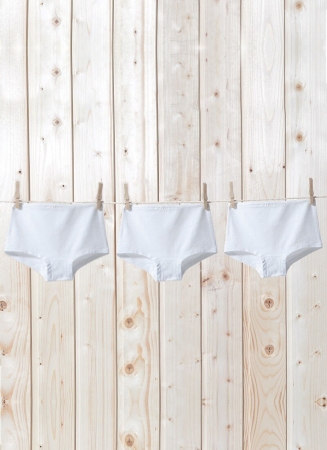Blackspade Kız Çocuk Boxer 3'lü Paket 1295 - Beyaz
