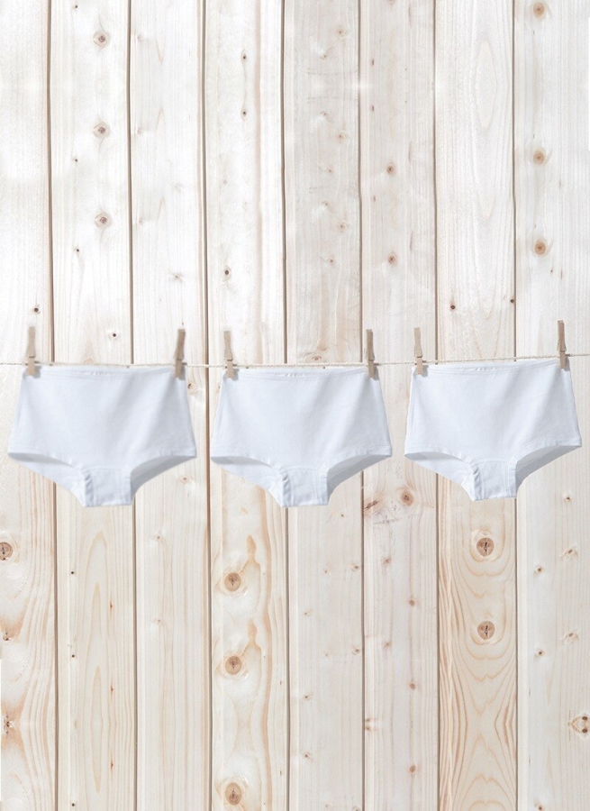 Blackspade Kız Çocuk Boxer 3'lü Paket 1295 - Beyaz - 1