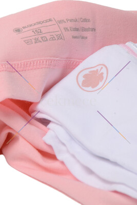 Blackspade Kız Çocuk Atlet 2'li Paket 1296 - Beyaz - 3