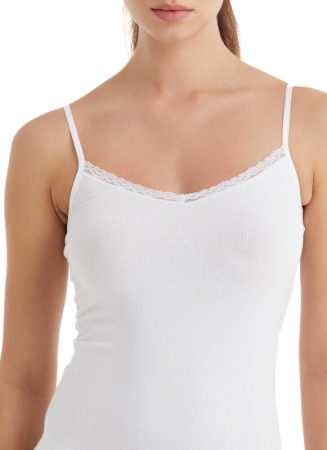 Blackspade Kadın İnce Askılı Atlet Comfort Elegance 1365 - Beyaz - 3