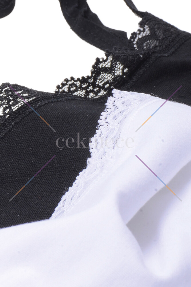 Blackspade Kadın İnce Askılı Atlet Comfort Elegance 1365 - Krem - 2