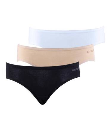 Blackspade Kadın Slip Külot 3'lü Paket Essential 1575 - Siyah Beyaz Ten - 1