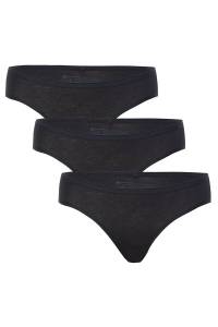 Blackspade Kadın Slip Külot 3'lü Paket Essential 1575 - Siyah 