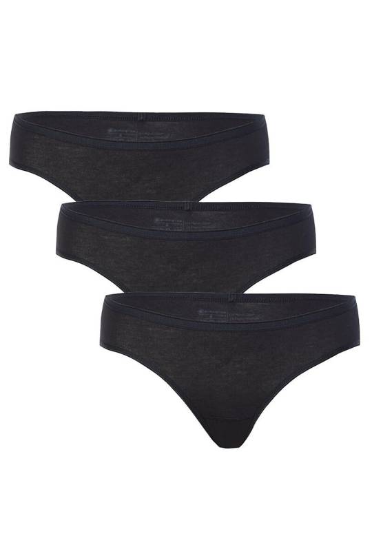 Blackspade Kadın Slip Külot 3'lü Paket Essential 1575 - Siyah - 1