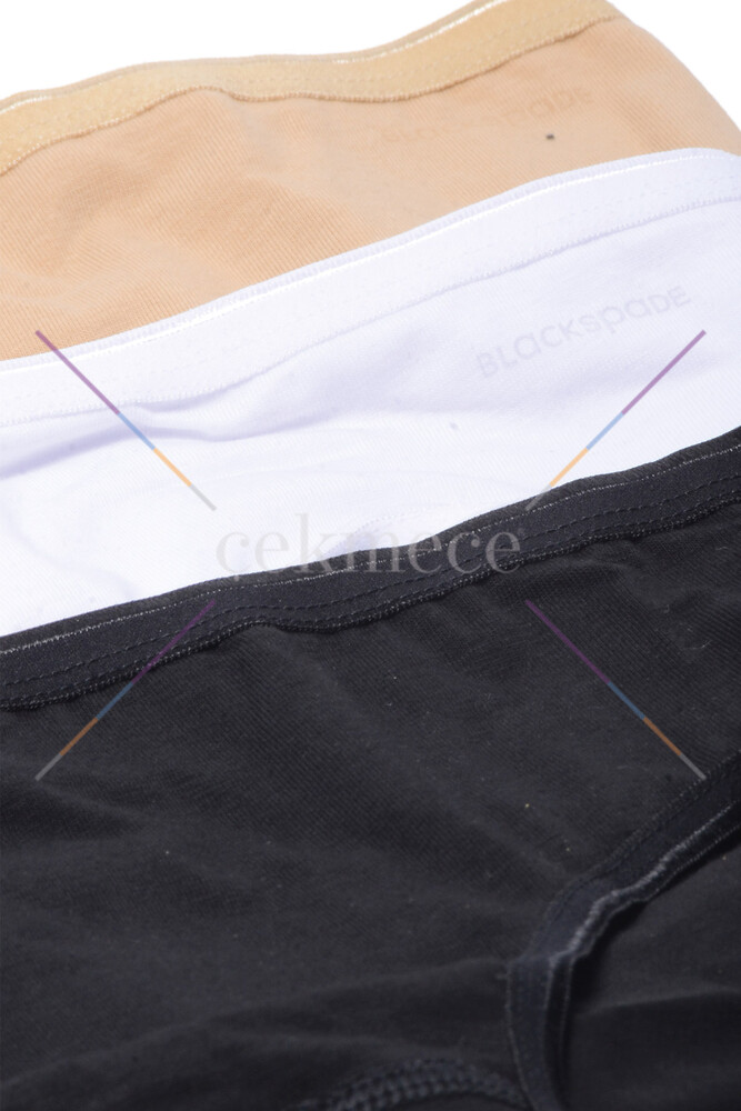 Blackspade Kadın Slip Külot 3'lü Paket Essential 1575 - Siyah - 3