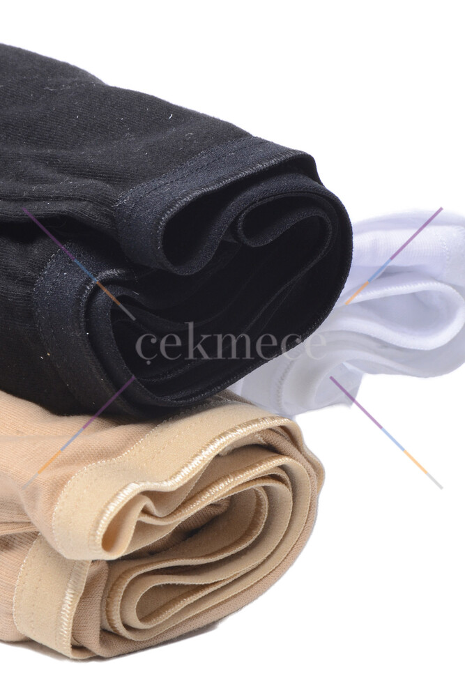 Blackspade Kadın Külot 3'lü Paket Essential 1577 - Beyaz Ten Siyah - 3