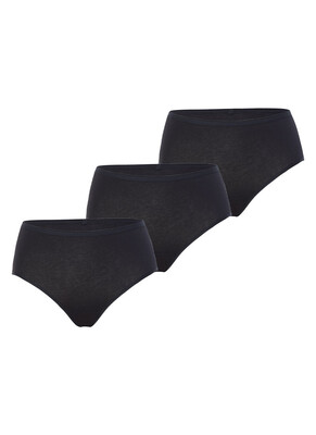 Blackspade Kadın Külot 3'lü Paket Essential 1577 - Siyah