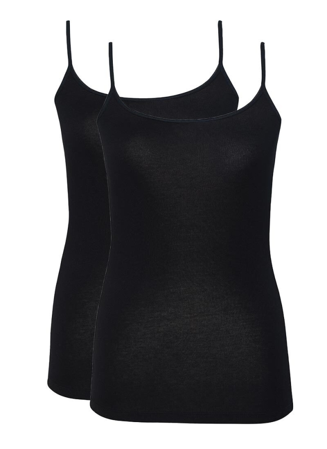 Blackspade Kadın İnce Askılı Atlet 2'li Paket Essential 1591 - Siyah - 1