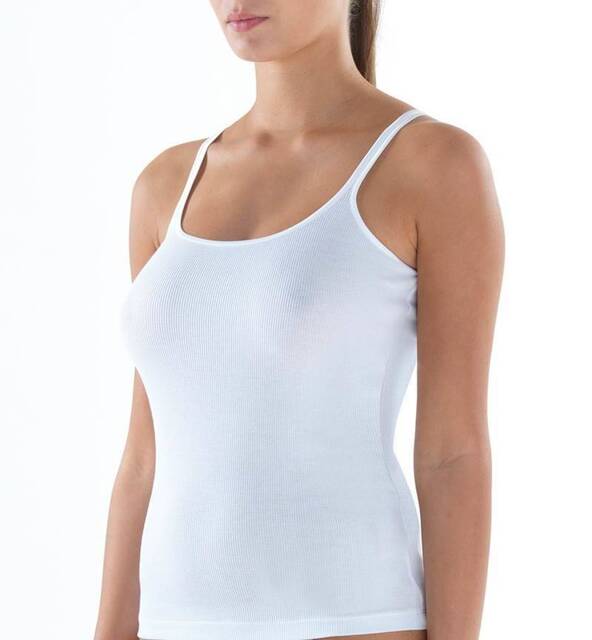 Blackspade Kadın Atlet Fine Rib 1615 - Beyaz - 2