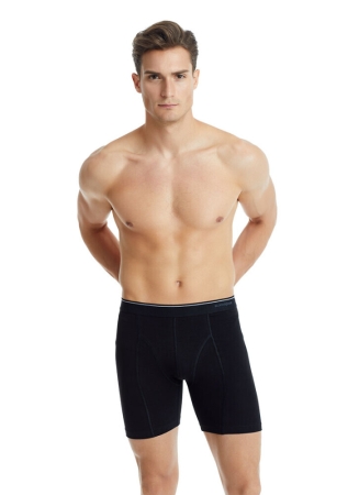 Blackspade Erkek Pamuk Elastan Retro Boxer Tender Cotton 9216 - Siyah