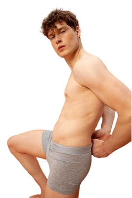 Blackspade Erkek Pamuk Elastan Boxer Tender Cotton 9233 - Gri Melanj - 2