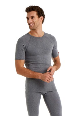 Blackspade Unisex Termal Tişört 2. Seviye 9258 - Gri Melanj - 2