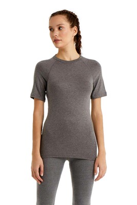 Blackspade Unisex Termal Tişört 2. Seviye 9258 - Gri Melanj - 3