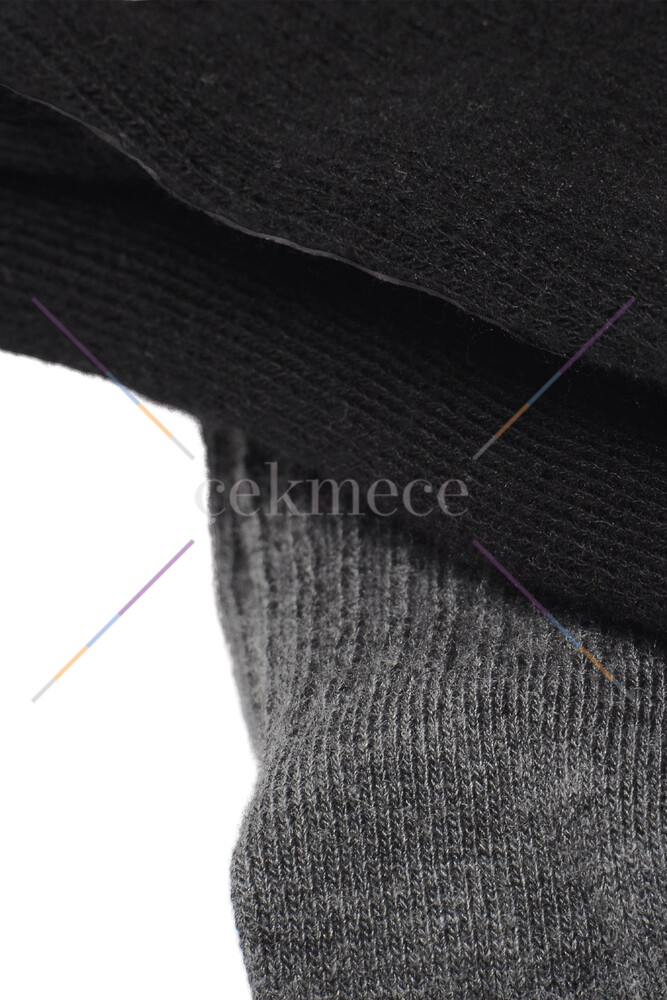 Blackspade Unisex Termal Uzun Çorap 9274 - Gri Melanj - 3