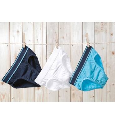 Blackspade Erkek Çocuk Külot 3'lü Paket 9394 - Lacivert Aqua Beyaz