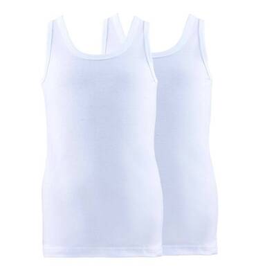 Blackspade Erkek Çocuk Atlet 2'li Paket 9396 - Beyaz
