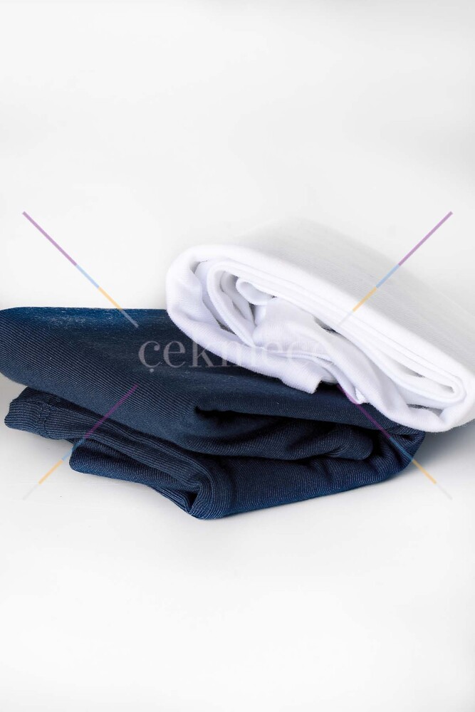 Blackspade Erkek Çocuk Atlet 2'li Paket 9397 - Beyaz Lacivert - 4