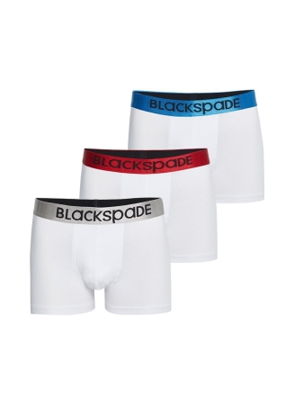 Blackspade Erkek Boxer 3'lü Paket Modern Basics 9470 - Beyaz
