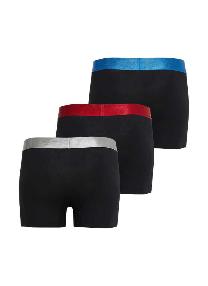 Blackspade Erkek Boxer 3'lü Paket Modern Basics 9470 - Siyah - 2