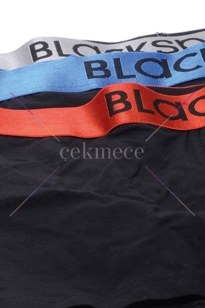 Blackspade Erkek Boxer 3'lü Paket Modern Basics 9470 - Siyah - 4