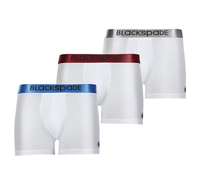 Blackspade Erkek Boxer 3'lü Paket Modern Basics 9471 - Beyaz