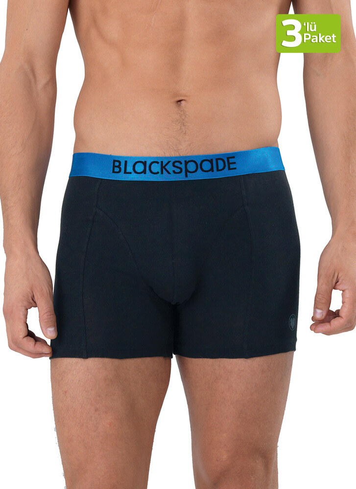 Blackspade Erkek Boxer 3'lü Paket Modern Basics 9471 - Siyah - 4