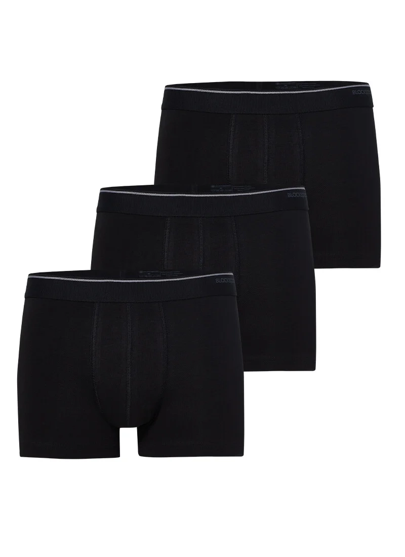 Blackspade Erkek Boxer - Shorty 3&prime;lü Paket Tender Cotton 9670 Siyah - 2