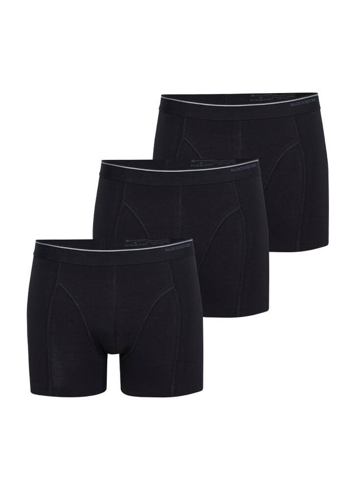 Blackspade - Blackspade 9673 3'lü Erkek Boxer Siyah