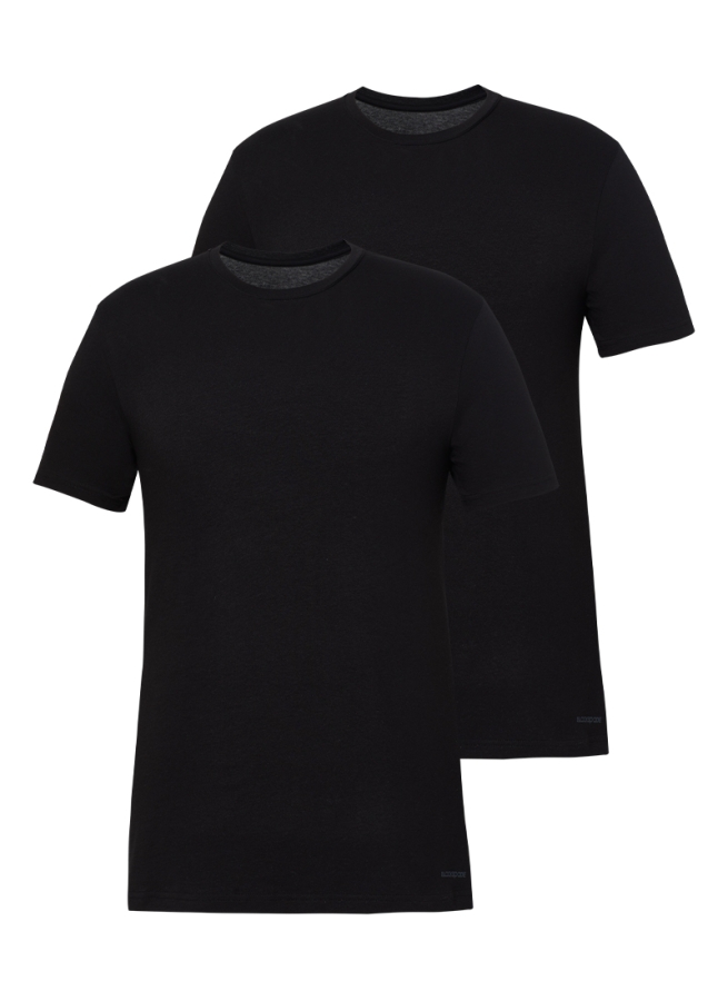 Blackspade - Blackspade Erkek Tshirt 2'li Paket Tender Cotton 9675 - Siyah