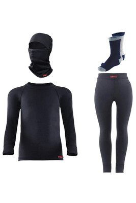 Blackspade Çocuk Kayak Kamp Kış Seti Siyah - 1