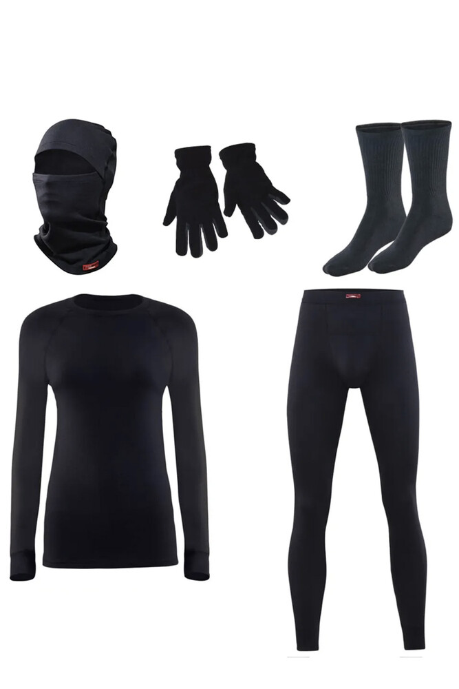 Blackspade Erkek Kayak Kamp Kış Seti Siyah - 1