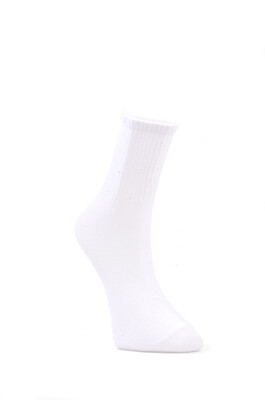 Çekmece 6'lı Unisex Kısa Konç Soket Beyaz - 2