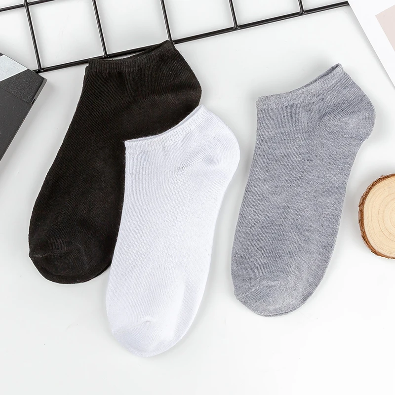 Çekmece 9&prime;lu Unisex  Patik Siyah-Gri-Beyaz - 1