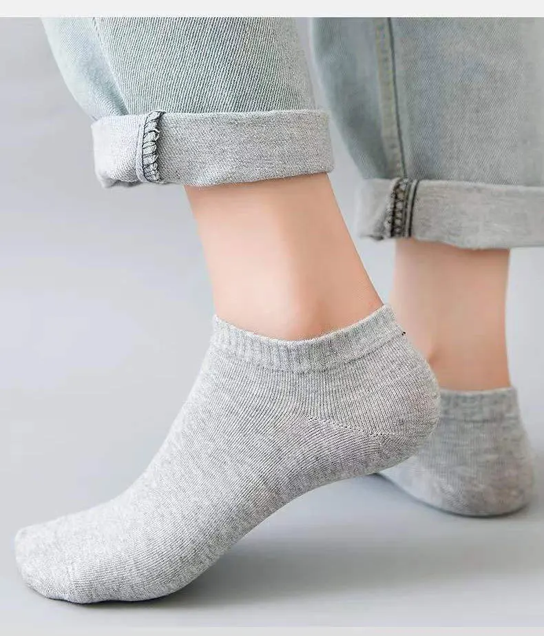 Çekmece 9&prime;lu Unisex  Patik Siyah-Gri-Beyaz - 4