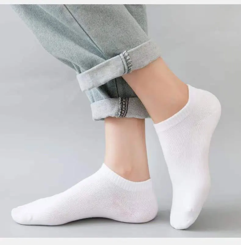 Çekmece 9&prime;lu Unisex  Patik Siyah-Gri-Beyaz - 5