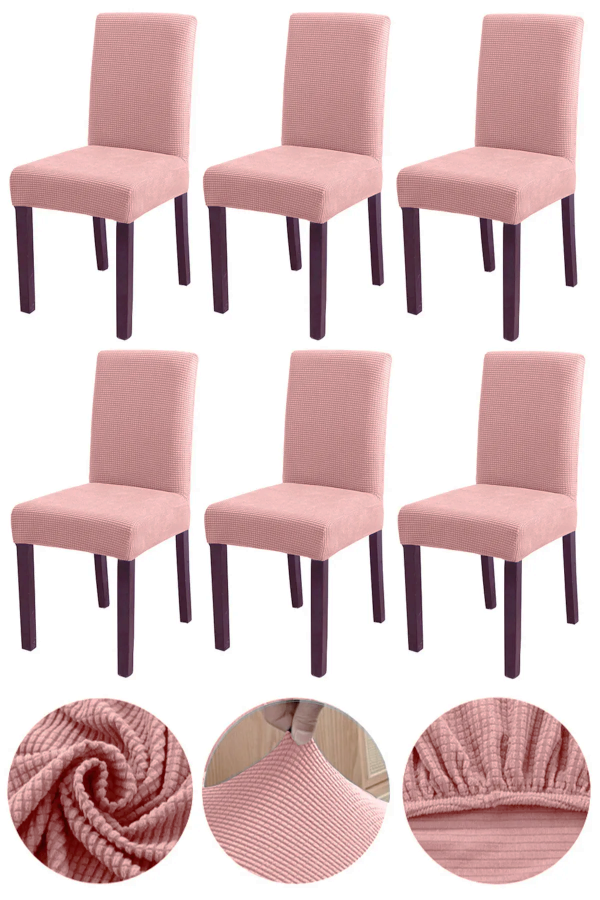 Çekmece Bambu Sandalye Örtüsü Gül Kurusu - 1