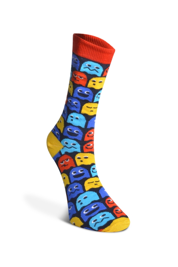 Çekmece Hareketli Desenli Unisex Çorap Packman - 1