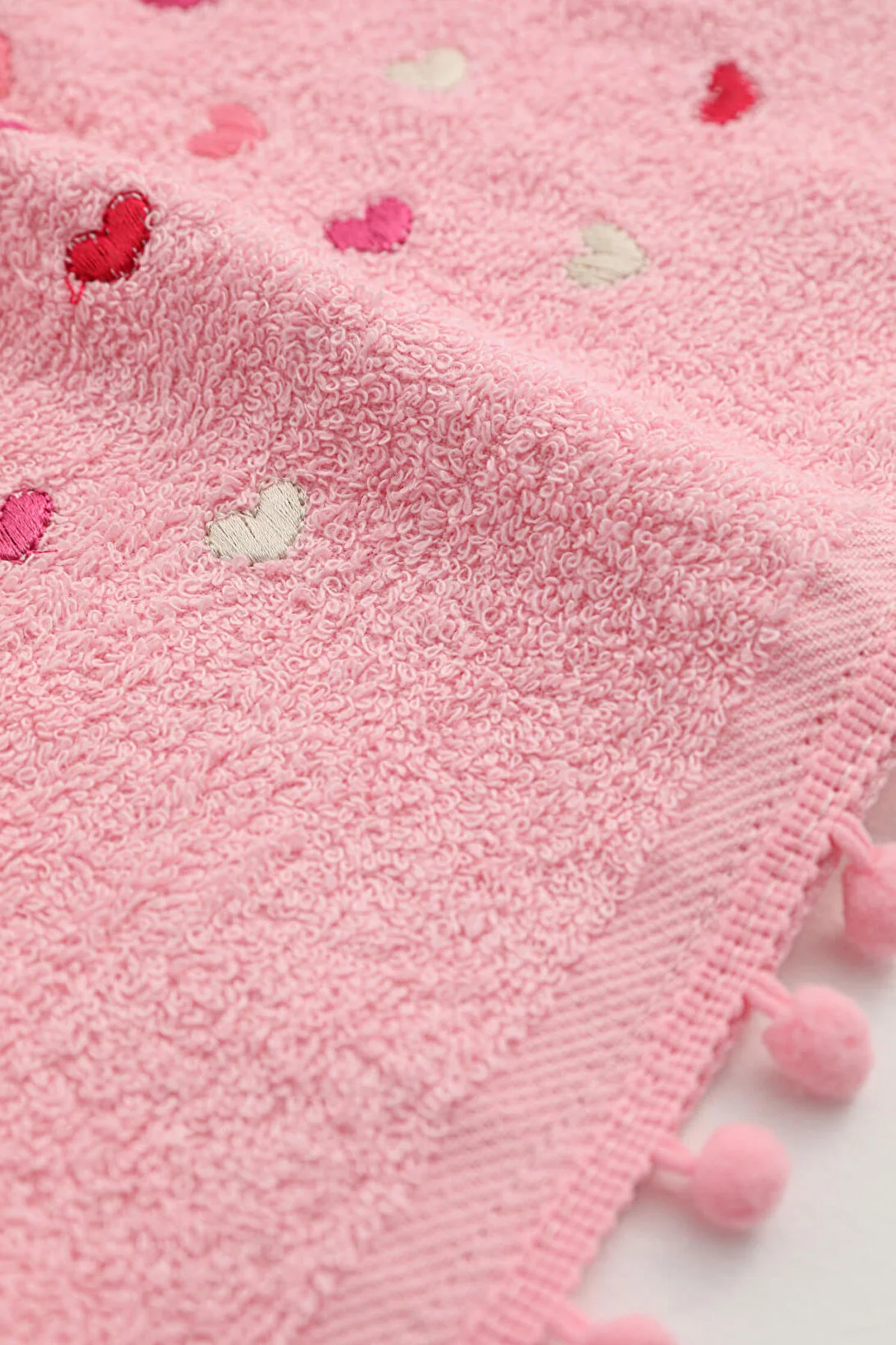 Çekmece Renkli Banyo  Havlu Seti Pembe - 2