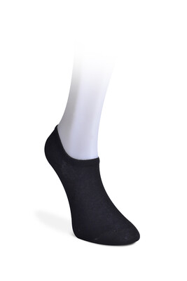 Ekonomık 6'Lı Unisex  Görünmez Çorap Siyah - 2